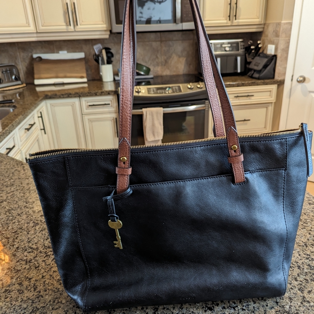 Fossil Leather Top